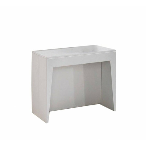 Inside 75 - Table console extensible COSMIC blanc mat - Table extensible 12 personnes