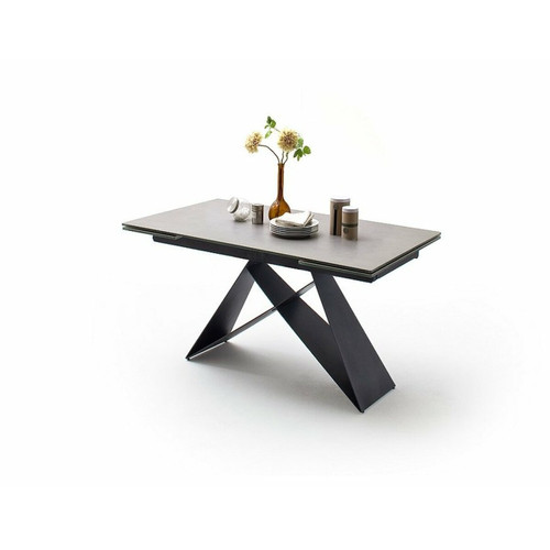 Inside 75 Table extensible KONAN plateau céramique gris clair 160 x 90 cm