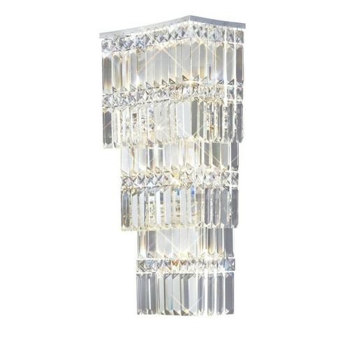 Inspired - Applique murale à 4 ampoules, chrome poli, cristal Inspired  - Luminaires