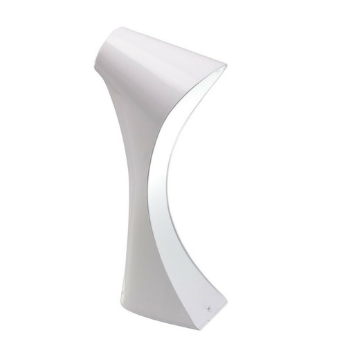 Inspired - Lampe de table 1 lumière E27, blanc brillant, acrylique blanc, chrome poli Inspired  - Lampe à lave Luminaires