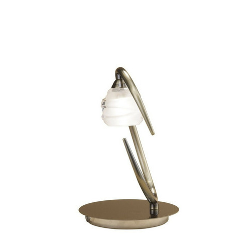 Inspired - Lampe de table 1 lumière G9 ECO, laiton antique Inspired  - Lampe à lave Luminaires