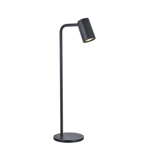 Inspired - Lampe de table haute avec interrupteur en ligne 1 lumière GU10, sable noir Inspired  - Lampes à poser