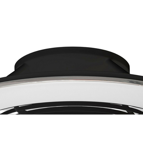 Lampadaire Plafonnier LED à intensité variable et ventilateur réversible 58 W CC, noir, télécommande, APP et commande vocale Alexa/Google