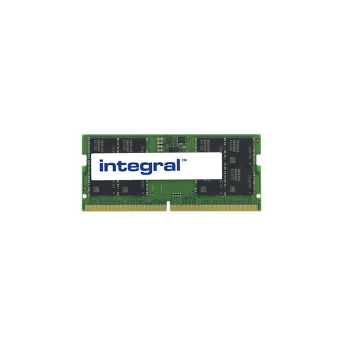 Integral - 16GB LAPTOP RAM MODULE SODIMM DDR5 4800MHZ PC5-38400 UNBUFFERED NON-ECC 1.1V 2GX8 CL40 Integral  - RAM PC 16 go