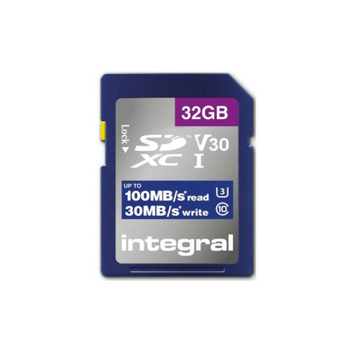 Integral - Carte sécure digital INTEGRAL INSDH32G-100V30 Integral  - Carte mémoire