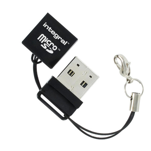 Integral - Lecteur de Cartes Externe USB 2.0 MicroSD - Lecteur carte mémoire
