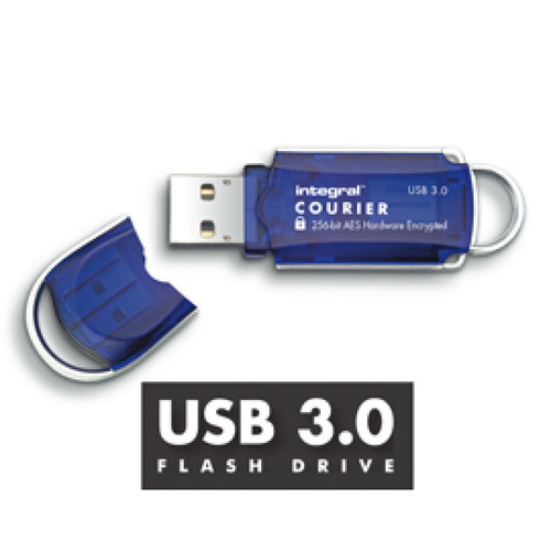 Integral - Integral Courier FIPS 197 Encrypted USB 3.0 Integral  - Integral