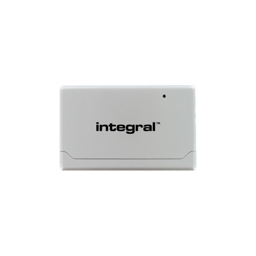 Integral - Lecteur de Cartes externe USB 2.0 (Blanc) (Bulk) Integral  - Bonnes affaires Lecteur carte mémoire