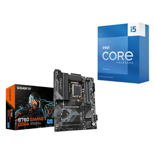Intel - Intel Core i5-13600KF (3.5 GHz / 5.1 GHz) + B760 GAMING X DDR4 - Soldes Kit d'évolution