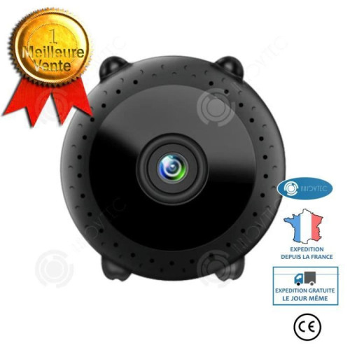 Caméra de surveillance connectée marque generique INN® Caméra wifi HD intelligente sans fil 1080P caméra multifonction petite caméra d'équipement de surveillance