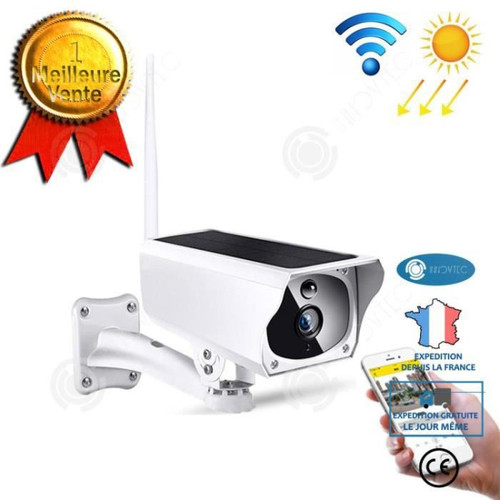 Caméra de surveillance connectée marque generique INN® Surveillance Surveillance solaire sans Caméra extérieure domestique Caméra domestique intelligente HD Caméra solaire surveillan