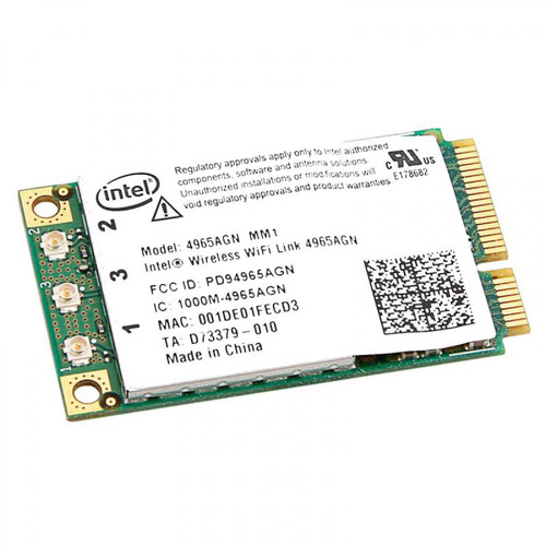Intel - Mini-Carte Wifi Intel 4965AGN_MM2 0578-07-2198 001F3B4D5F17 PCI-e 802.11a/g/n - Carte wifi Carte réseau