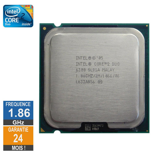 Intel - Processeur Intel Core 2 Duo E6300 1.86GHz SL9SA LGA775 2Mo - Processeur INTEL