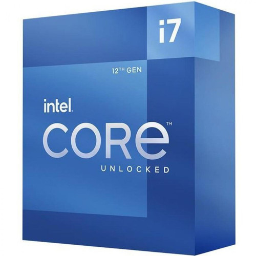 Intel - Processeur - INTEL - Core i7-12700K - 12 coeurs (8P+4E) - Socket LGA1700 - Chipset Série 600 - TDP 125W (BX8071512700K) Intel   - Bonnes affaires Processeur INTEL