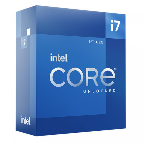 Intel Processeur - INTEL - Core i7-12700K - 12 coeurs (8P+4E) - Socket LGA1700 - Chipset Série 600 - TDP 125W (BX8071512700K)