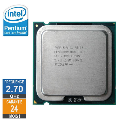 Intel - Processeur Intel Pentium D E5400 2.70GHz SLGTK LGA775 2Mo - Bonnes affaires Processeur INTEL