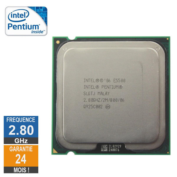 Processeur INTEL Intel Processeur Intel Pentium E5500 2.80GHz SLGTJ LGA775 2Mo