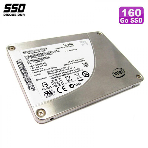 Intel - SSD 160Go Intel 320 Series SSDSA2BW160G3H 652185-002 658540-001 4PC10365 3Gbps - Disque dur reconditionné