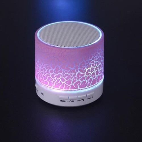 marque generique - Vococal® Mini Speaker bluetooth Sans fil Portable avec fente pour carte TF et LED - Speaker