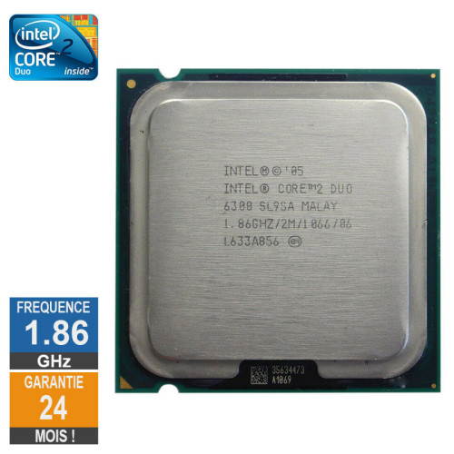 Intel - Processeur Intel Core 2 Duo E6300 1.86GHz SL9SA LGA775 2Mo - Processeur Lga775