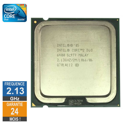 Intel - Processeur Intel Core 2 Duo E6400 2.13GHz SL9T9 LGA775 2Mo - Processeur Lga775