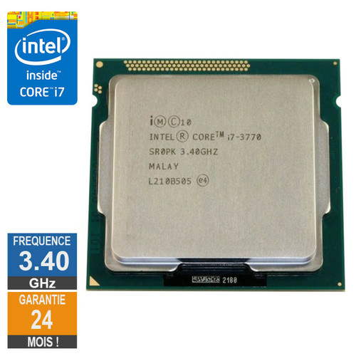 Intel - Processeur Intel Core I7-3770 3.40GHz SR0PK FCLGA1155 8Mo Intel  - Processeur INTEL