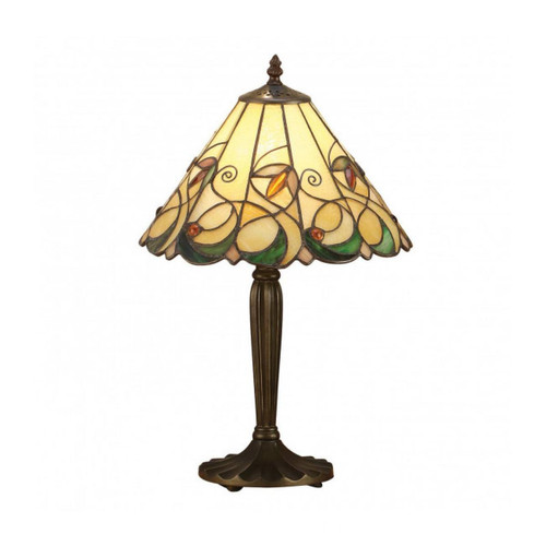 Interiors 1900 - Lampe 31 cm Jamelia, verre et résine - Lampes à poser Design