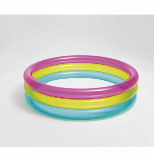 Intex - Piscinette pataugeoire gonflable Rainbow - Diam. 86 x H. 25 cm Intex  - Piscinette