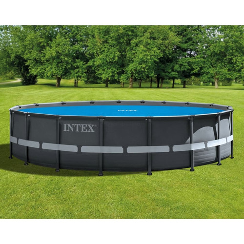 Intex - INTEX Couverture solaire de piscine Bleu 538 cm Polyéthylène Intex  - Liner et tapis de sol piscine Intex