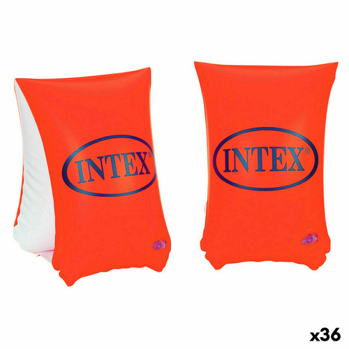Intex - Manchettes Intex Rouge Neón 30 x 15 cm (36 Unités) Intex - Bonnes affaires Bouées et brassards