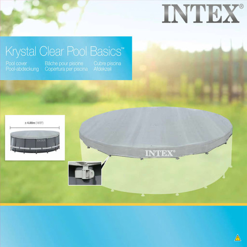 Intex INTEX Couverture de piscine ronde Deluxe 488 cm 28040