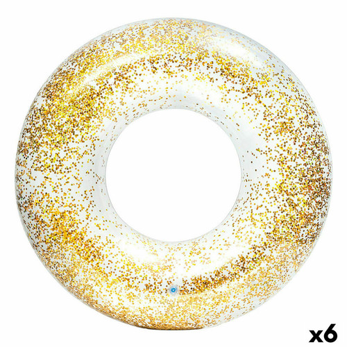 Intex - Bouée Gonflable Donut Intex Transparent Paillettes Ø 119 cm (6 Unités) Intex  - Bouées et brassards