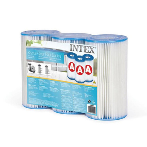 Intex - Lot 3 Cartouches de Filtration - Modèle A - Intex - Filtration pour piscine Intex