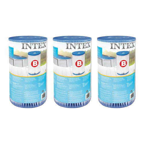 Intex - 3 cartouches de filtration 'B' - Filtration pour piscine Intex