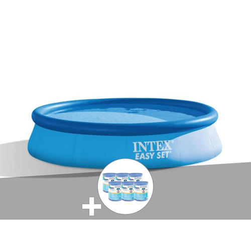 Piscines autoportantes Intex Kit piscine autoportée Intex Easy Set 3,05 x 0,61 m (avec filtration) + 6 cartouches de filtration