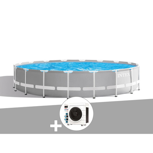 Intex - Kit piscine tubulaire Intex Prism Frame ronde 5,49 x 1,22 m + Pompe à chaleur Intex  - Marchand Jardideco