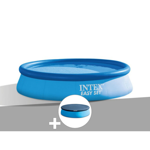 Intex - Kit piscine autoportée Intex Easy Set 3,05 x 0,76 m (avec filtration) + Bâche de protection Intex  - Piscines autoportantes Intex