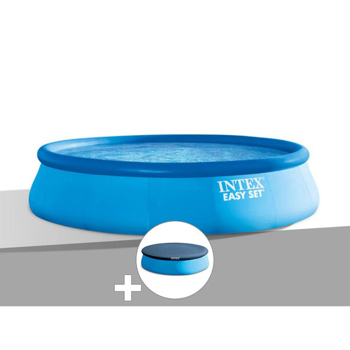 Intex - Kit piscine autoportée Intex Easy Set 3,96 x 0,84 m + Bâche de protection Intex  - Piscines autoportantes Intex