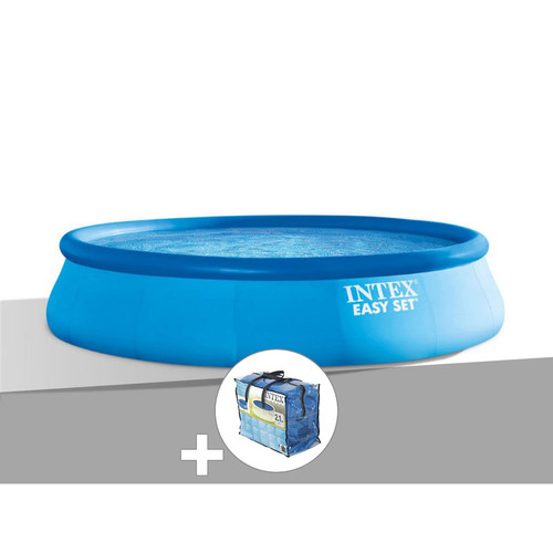 Piscines autoportantes Intex Kit piscine autoportée Intex Easy Set 4,57 x 0,84 m + Bâche à bulles