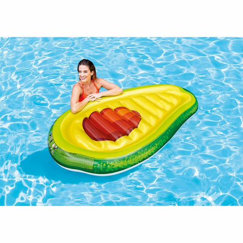 Jeux de piscine Intex Matelas gonflable Yummy Avocat - L. 168 x H. 20 cm - Vert