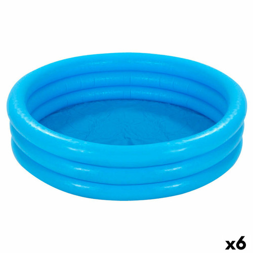 Intex - Pataugeoire gonflable pour enfants Intex Bleu Anneaux 330 L 147 x 33 cm (6 Unités) Intex  - Jeux de piscine