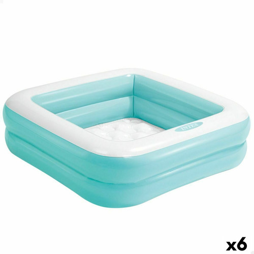 Intex - Pataugeoire gonflable pour enfants Intex Carré 86 x 25 x 86 cm 57 L (6 Unités) Intex  - Jeux de piscine