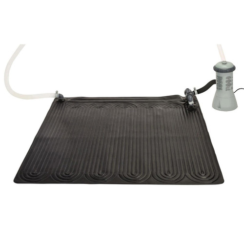 Intex - Tapis solaire pour piscine - 120 x 120 cm - Noir Intex  - Piscine liner noir