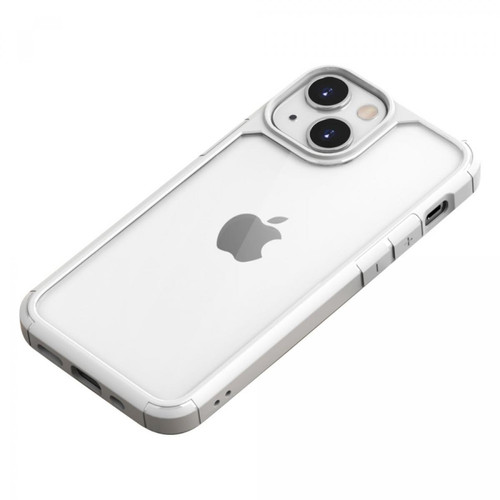 Coque, étui smartphone Ipaky Coque en TPU + acrylique anti-chute, double couche simple, hybride blanc pour votre Apple iPhone 13 mini 5.4 pouces