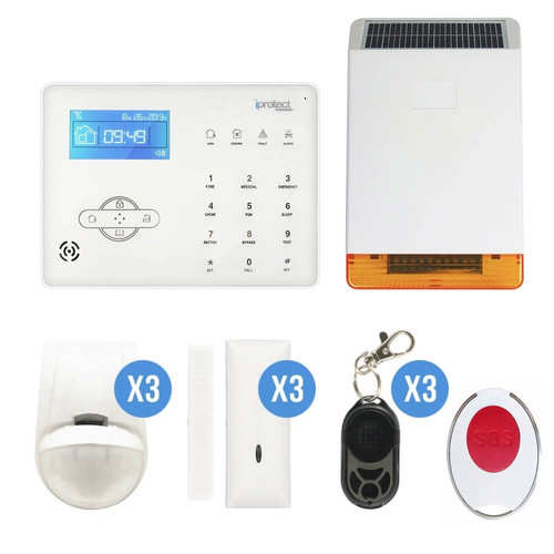 Iprotect - IPE-15solGSM Iprotect  - Alarme connectée Compatible animaux