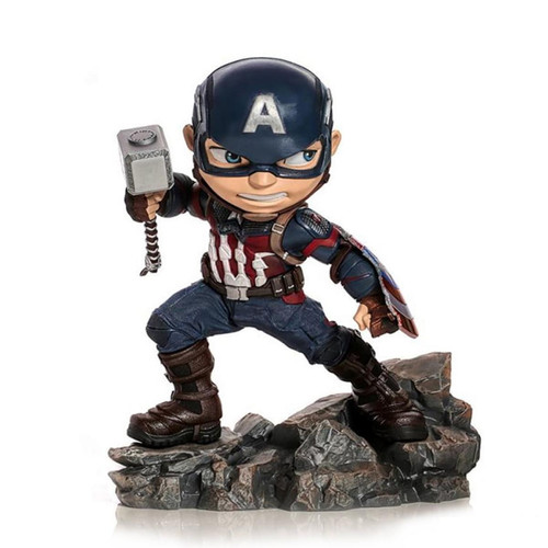 Iron Studio - Figurine Iron Studios - Marvel Captain America – Statuette MiniCo 12cm - Statues