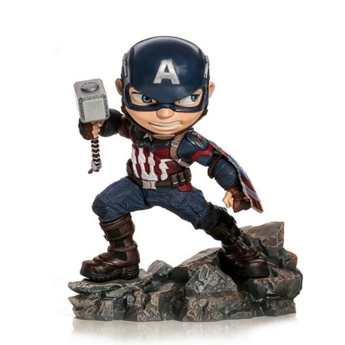Iron Studios - Figurine Iron Studios - Marvel Captain America – Statuette MiniCo 12cm Iron Studios  - Marchand 100maxi