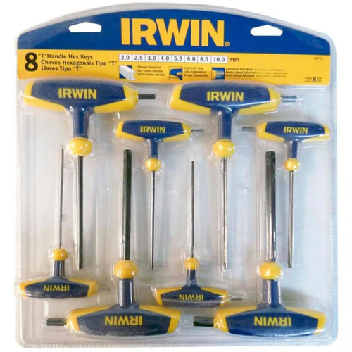 Irwin - Irwin Set de 8 clés hexagonales à manche en T de  T10771 Irwin  - Clés et douilles Irwin