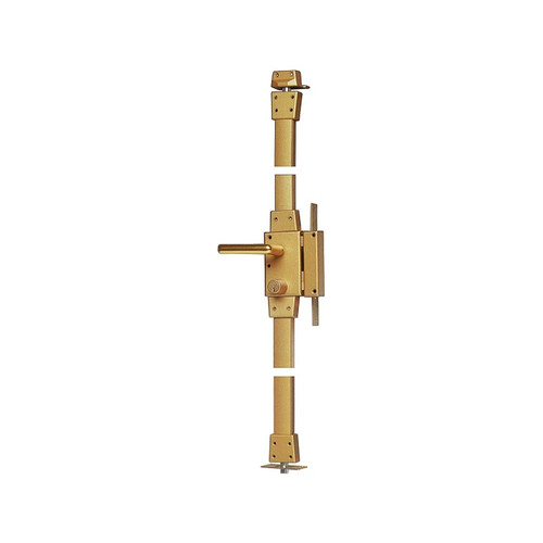 Iseo - Serrure à fouillot zénith haut et bas hauteur maxi 2m20 3 clés plates droite,  pour porte 40/45 mm Iseo  - Quincaillerie