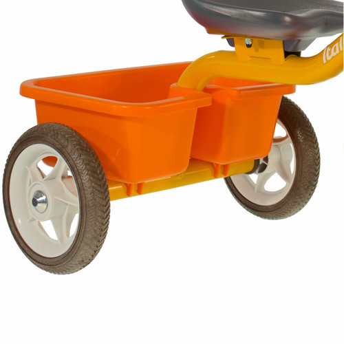 Italtrike Tricycle métal orange avec benne Italtrike